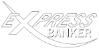 Express Banker Logo in all White